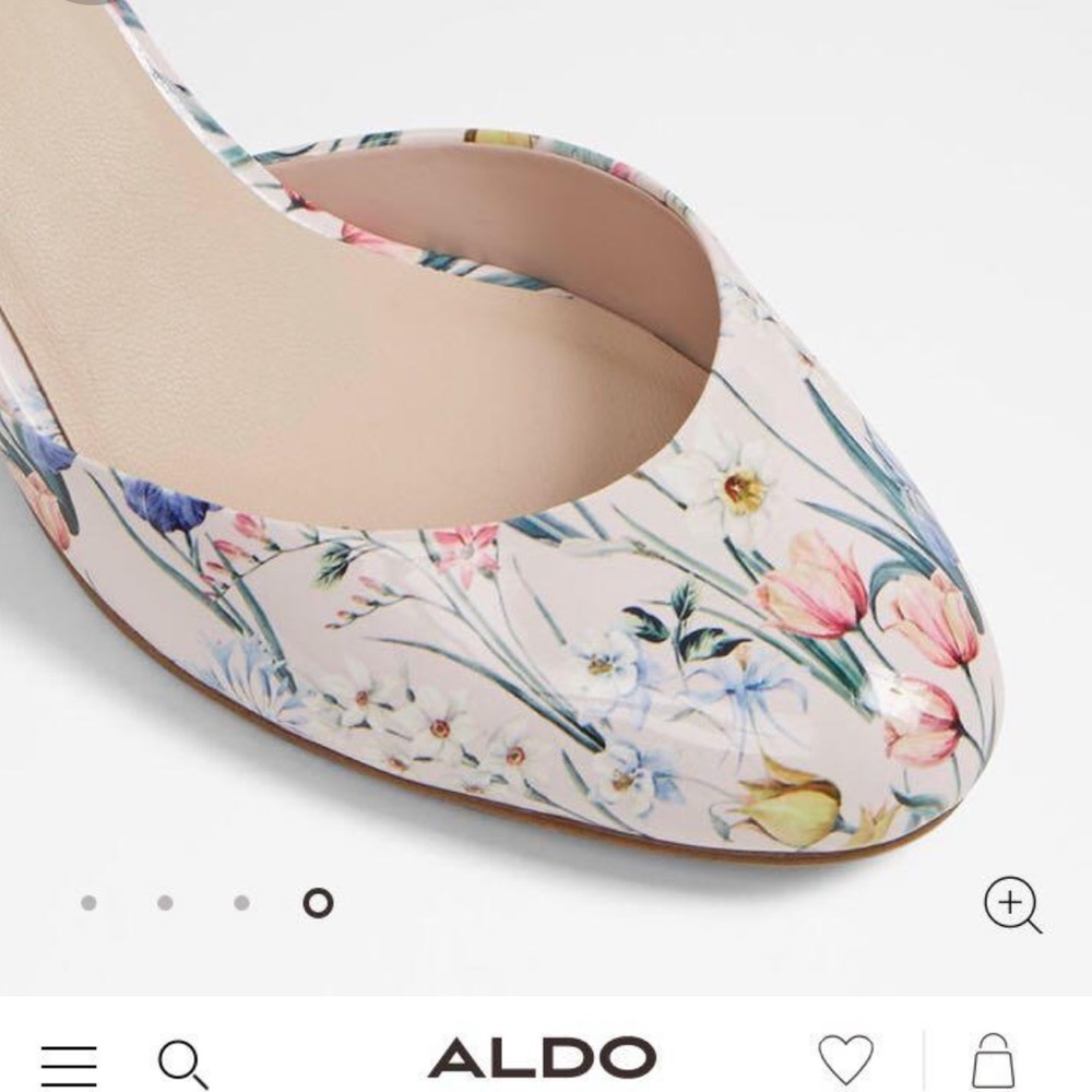 Aldo floral LEGEALLAN heels size 9